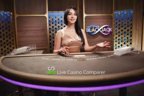 Infinite Blackjack live casino game