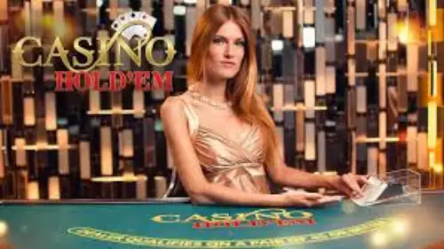 Texas Hold'em live casino game